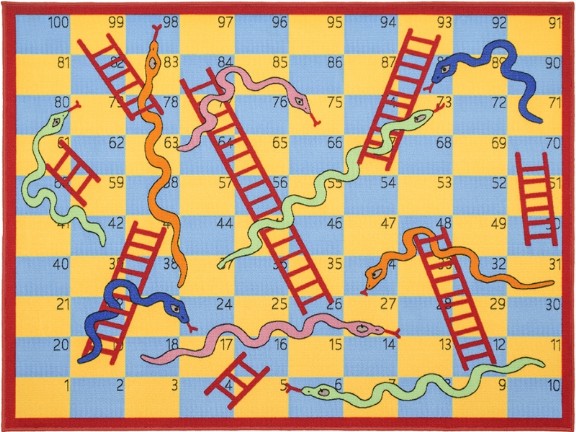 ковер игра "Змеи и Лестницы"