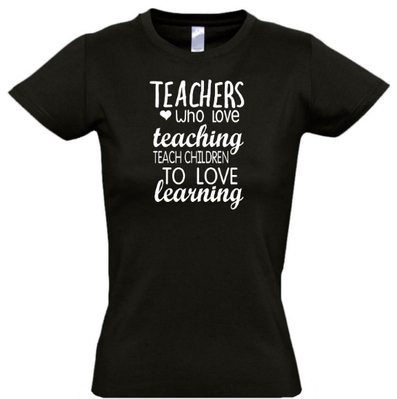 стильная футболка с надписью teachers who love teaching