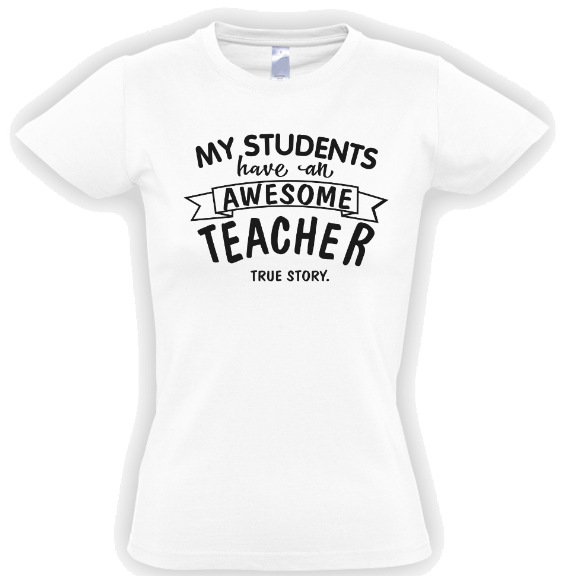 стильная футболка с надписью awesome teacher
