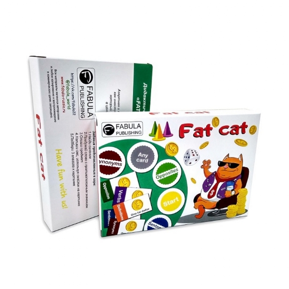 игра ходилка fat cat с карточками, фишками и кубиком